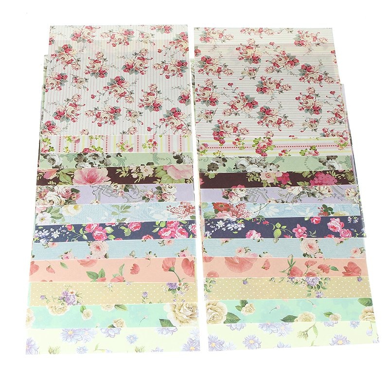 Scrapbook Paper Assorted Floral Background Scrapbook Paper Assorted Floral Background