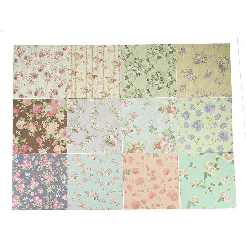 Scrapbook Paper Assorted Floral Background Scrapbook Paper Assorted Floral Background
