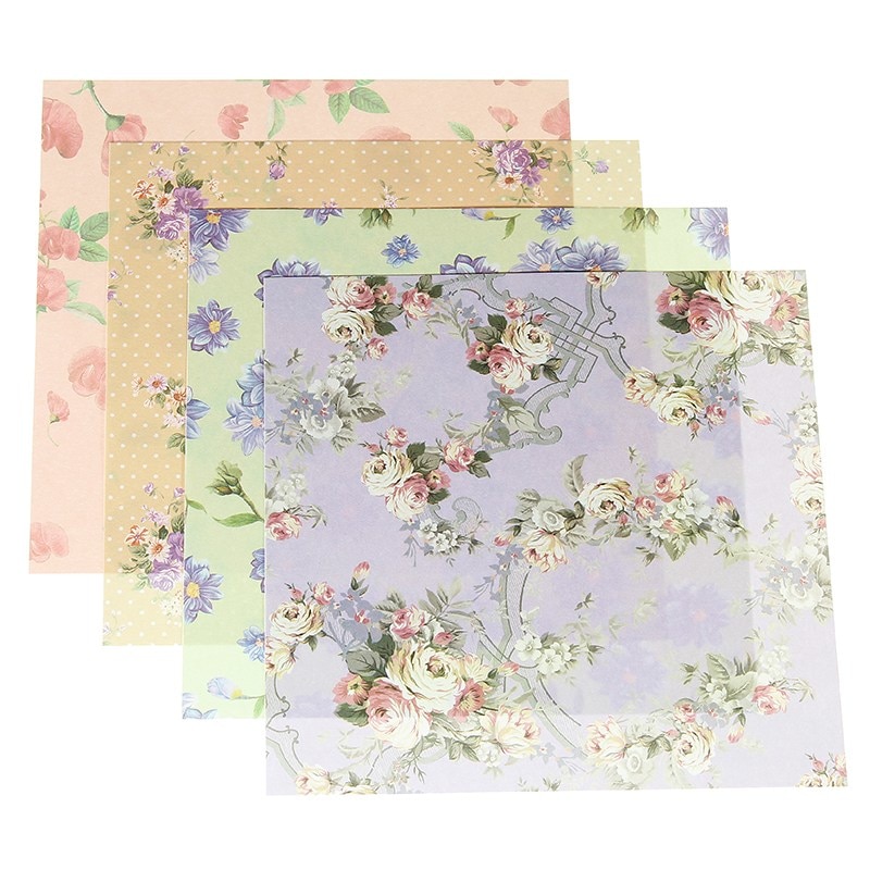 Scrapbook Paper Assorted Floral Background Scrapbook Paper Assorted Floral Background
