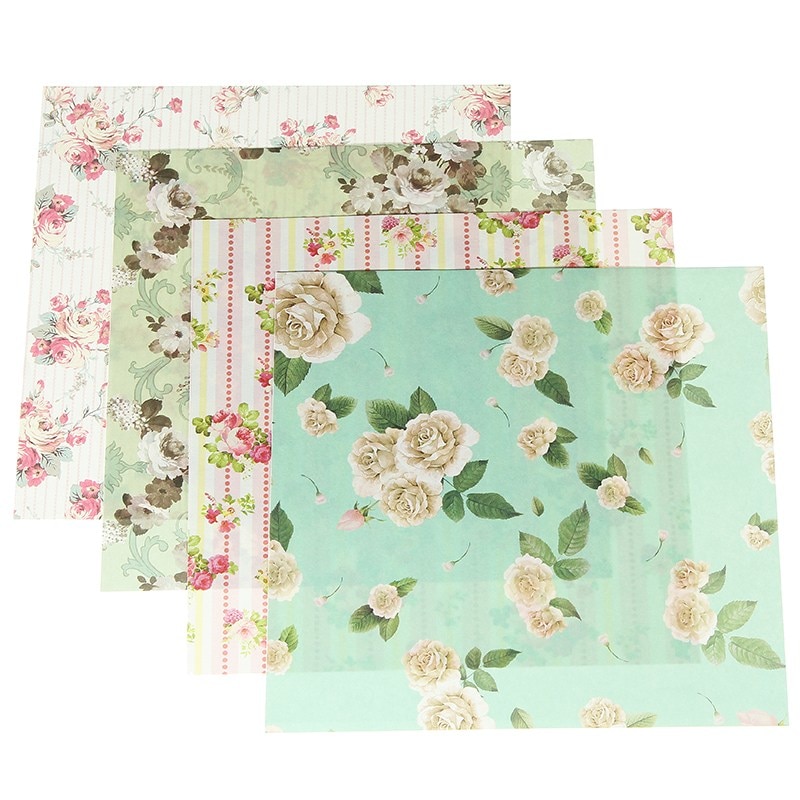 Scrapbook Paper Assorted Floral Background Scrapbook Paper Assorted Floral Background