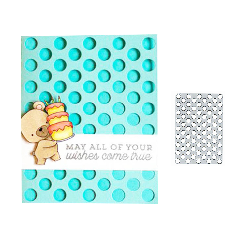 Scrapbooking Tool Polka Dot Stencil Scrapbooking Tool Polka Dot Stencil