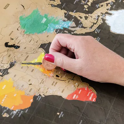 Scratch Map World Travel Decor Scratch Map World Travel Decor