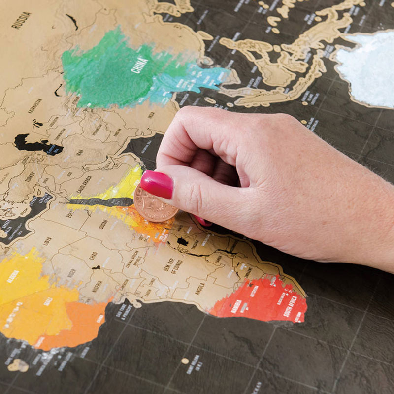Scratch Map World Travel Decor Scratch Map World Travel Decor