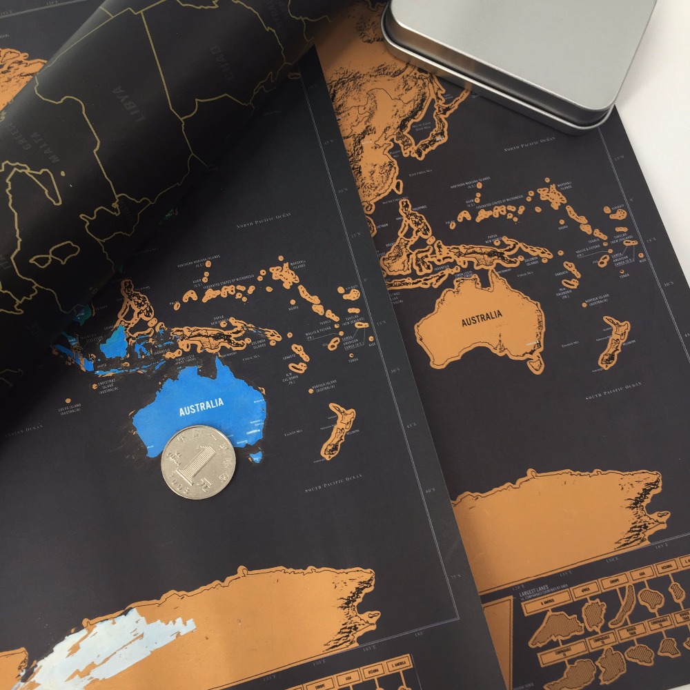Scratch Off Map Home Decor World Map
