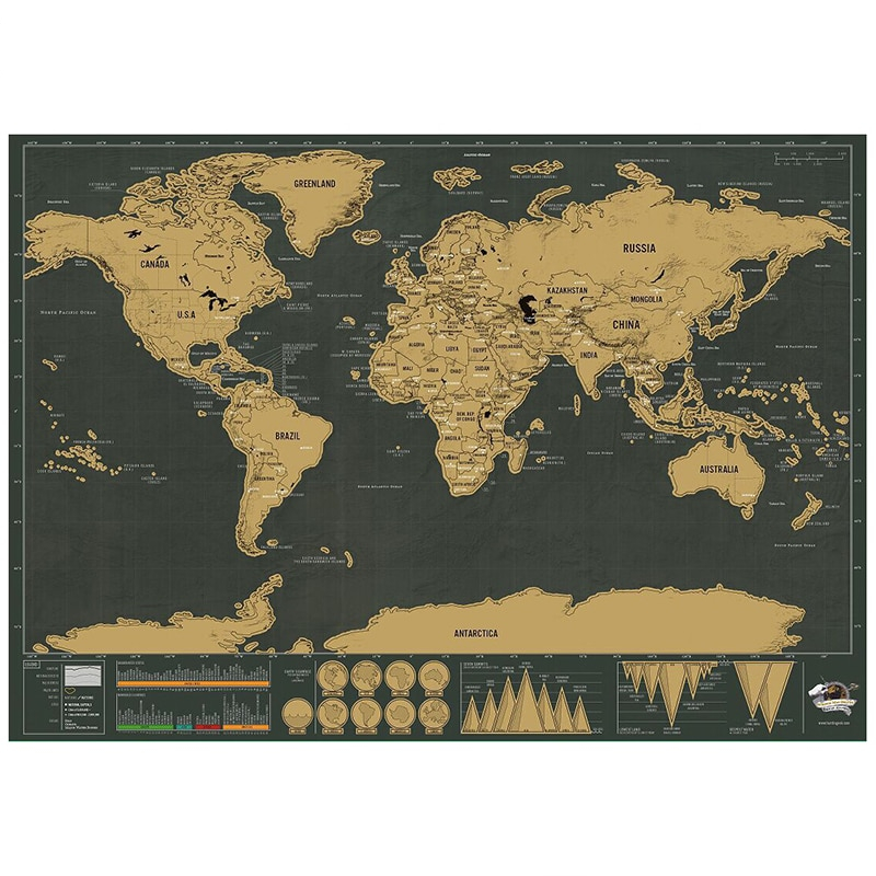 Scratch Off Travel Map Wall Decoration Scratch Off Travel Map Wall Decoration