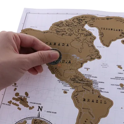Scratch Off World Map Travel Poster Scratch Off World Map Travel Poster