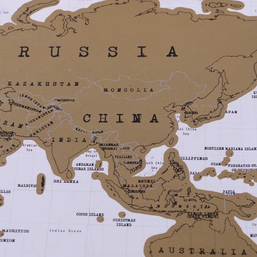 Scratch Off World Map Travel Poster Scratch Off World Map Travel Poster