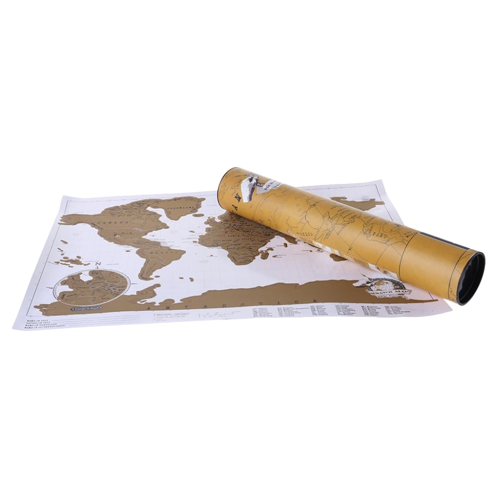 Scratch Off World Map Travel Poster Scratch Off World Map Travel Poster