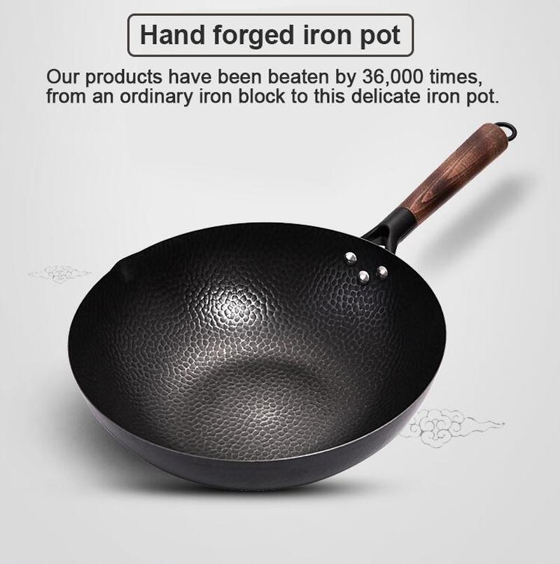 Scratch Resistant Cast Iron Wok Pan Scratch Resistant Cast Iron Wok Pan