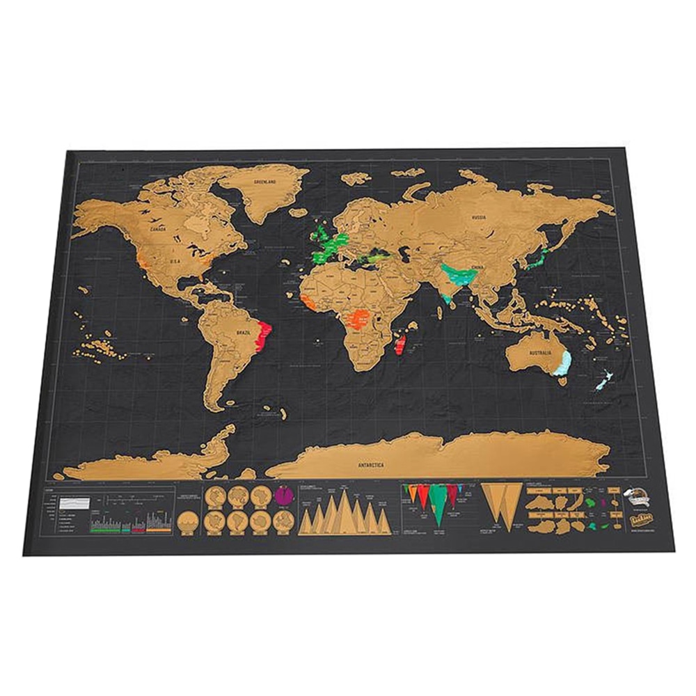 Scratch Travel Map Wall Decoration Scratch Travel Map Wall Decoration