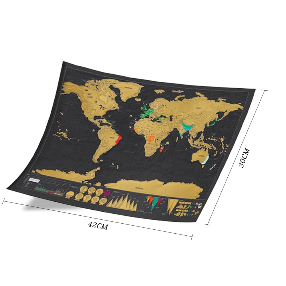 Scratch Travel Map Wall Decoration Scratch Travel Map Wall Decoration
