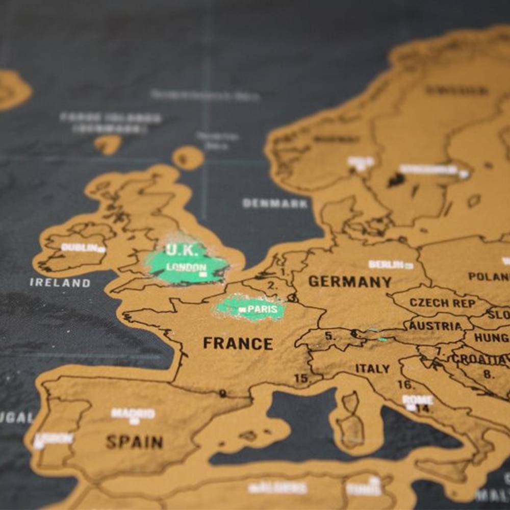 Scratch Travel Map Wall Decoration Scratch Travel Map Wall Decoration
