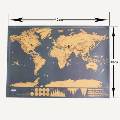 Scratch World Map Globe Poster Scratch World Map Globe Poster