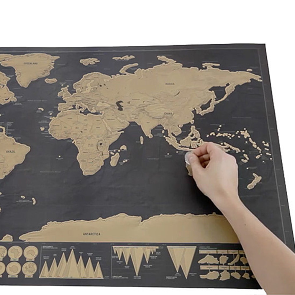 Scratch World Map Globe Poster Scratch World Map Globe Poster