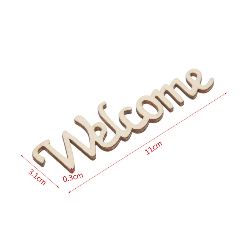 Script Font Wooden Welcome Sign Script Font Wooden Welcome Sign