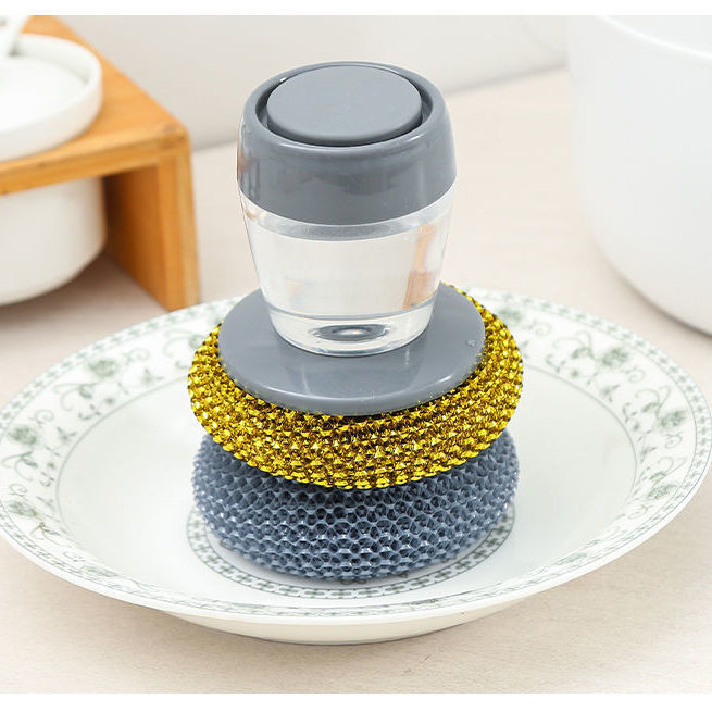Scrub Brush with Soap Dispenser