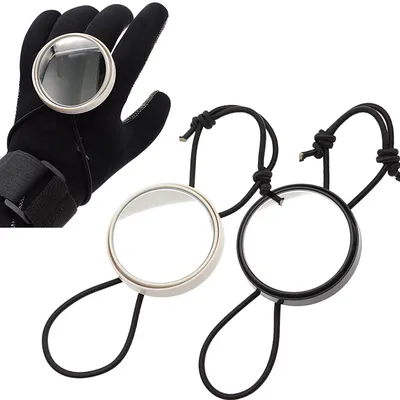 Scuba Diving Wrist Mirror Adjustable Strap Safety Equipment For Underwater Diving Rearview Mirror Swimming Accessories Scuba Diving Wrist Mirror Adjustable Strap Safety Equipment For Underwater Diving Rearview Mirror Swimming Accessories