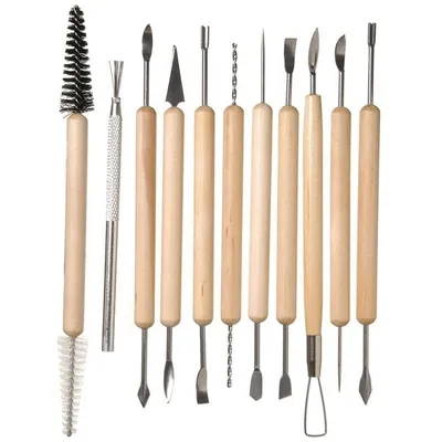 Sculpting Tools 11pcs Wood Handle Set