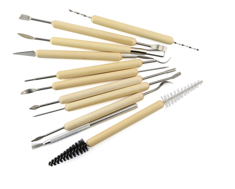 Sculpting Tools 11pcs Wood Handle Set