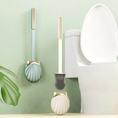 Sea Shell Silicone Toilet Cleaning Brush