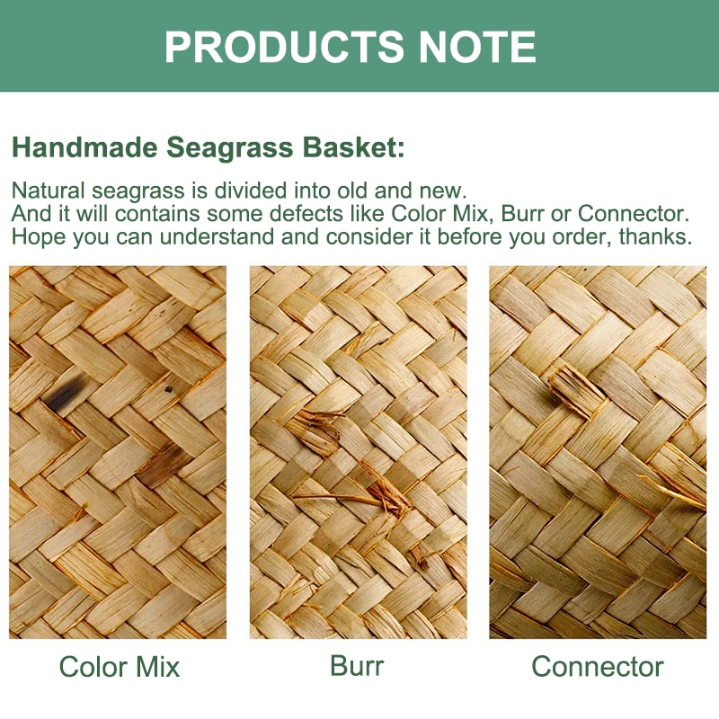 Seagrass Box Woven Storage Organizer Seagrass Box Woven Storage Organizer