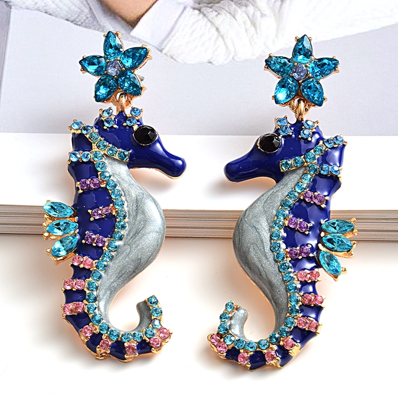 Seahorse Earrings Ladies Fashion Accessory Seahorse Earrings Ladies Fashion Accessory