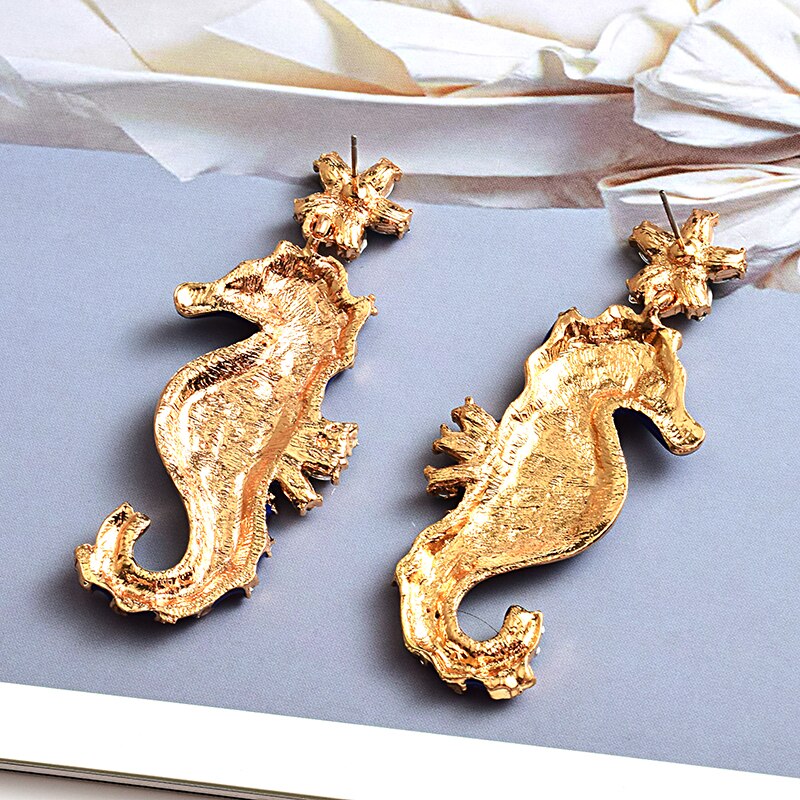 Seahorse Earrings Ladies Fashion Accessory