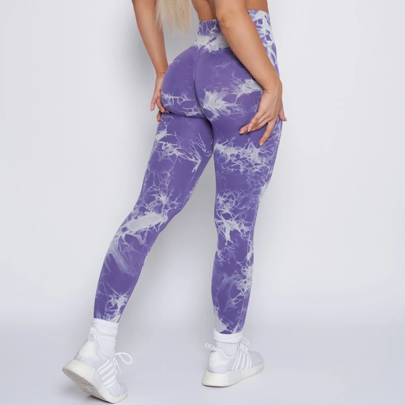 Seamless Tie Dye Workout Leggings