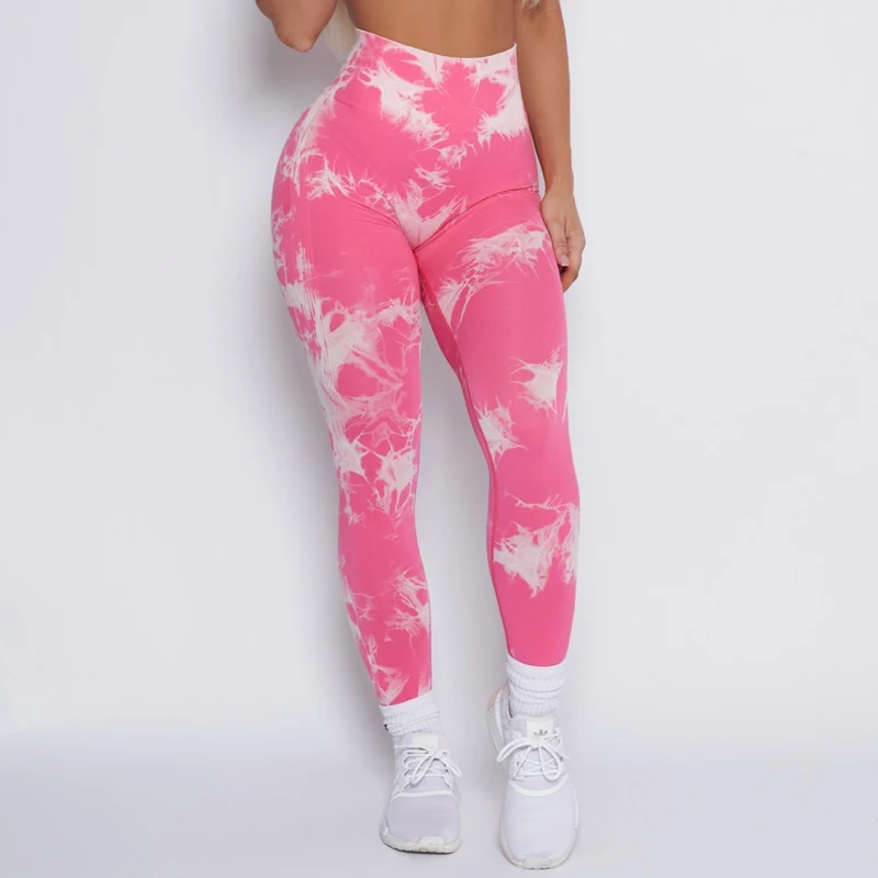 Seamless Tie Dye Workout Leggings