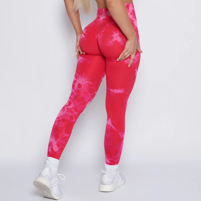 Seamless Tie Dye Workout Leggings