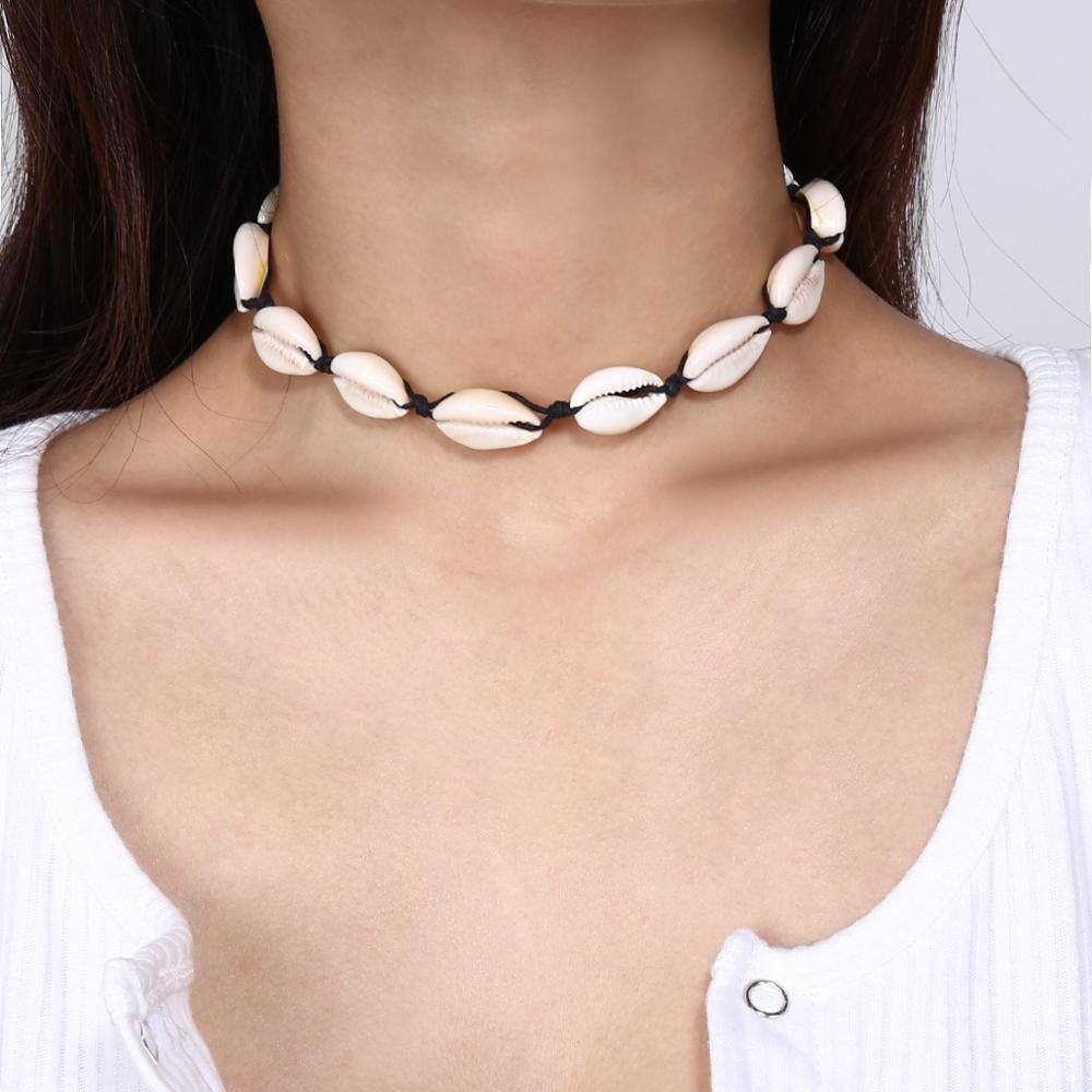 Seashell Choker Beaded Shells Necklace Seashell Choker Beaded Shells Necklace