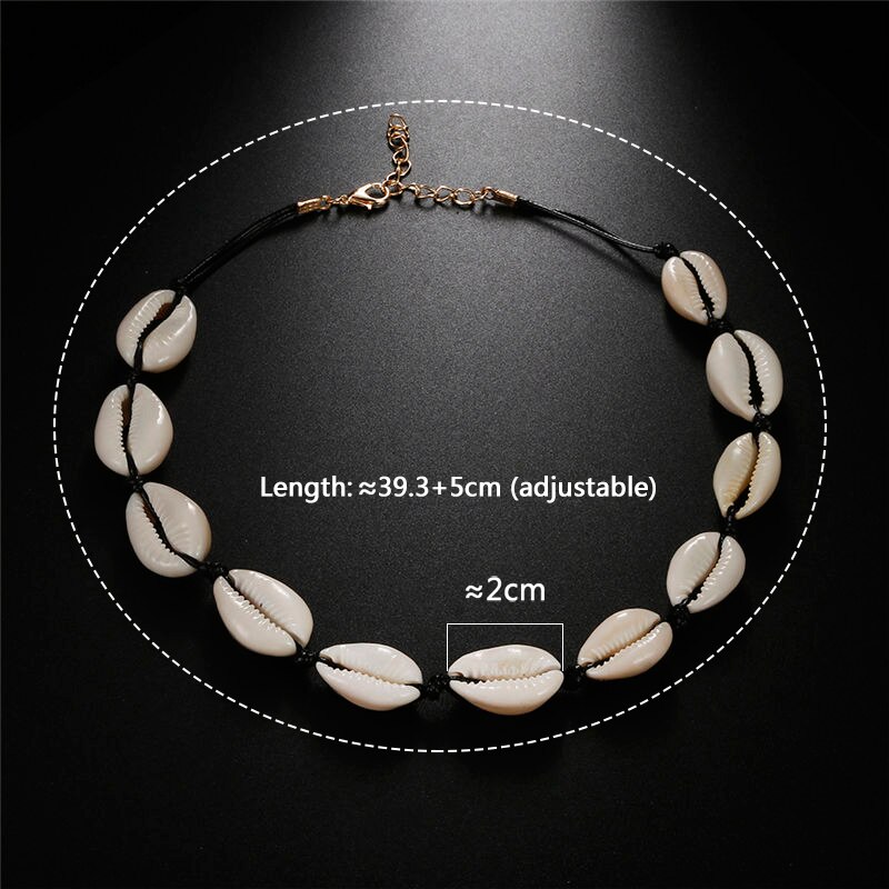 Seashell Choker Beaded Shells Necklace Seashell Choker Beaded Shells Necklace