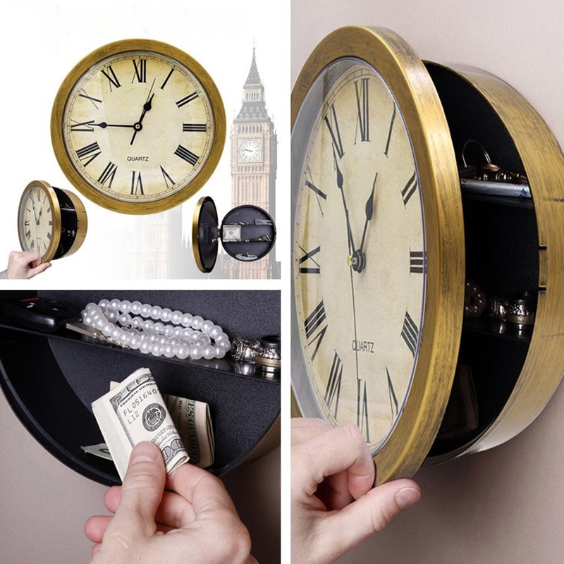 Secret Safe Storage Box Wall Clock Secret Safe Storage Box Wall Clock