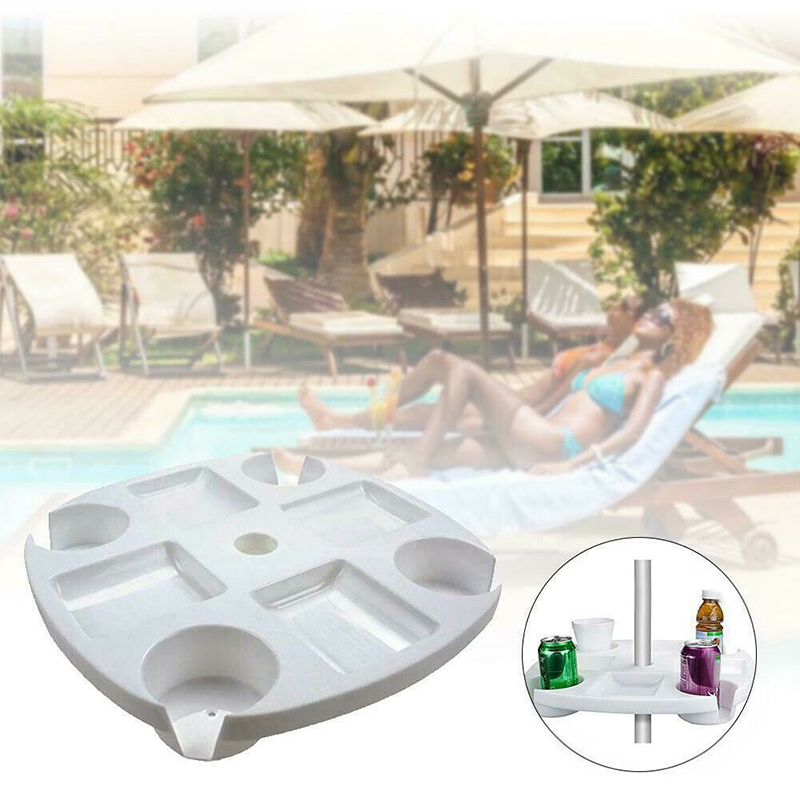 Sectioned Beach Umbrella Table Tray Sectioned Beach Umbrella Table Tray