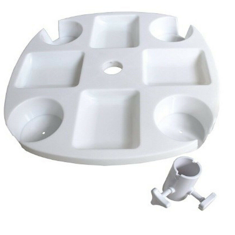 Sectioned Beach Umbrella Table Tray Sectioned Beach Umbrella Table Tray