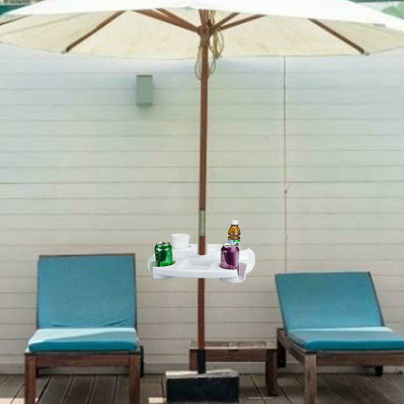Sectioned Beach Umbrella Table Tray Sectioned Beach Umbrella Table Tray