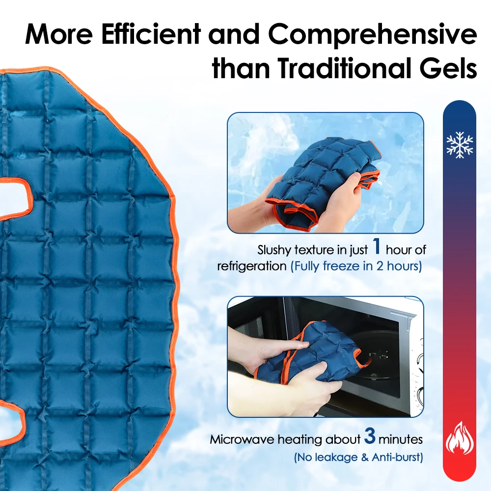 Self-absorbing Water Shoulder Shawl Pad Ice Packs Physiotherapy Hot & Ice Compress Shoulder and Neck Wrap