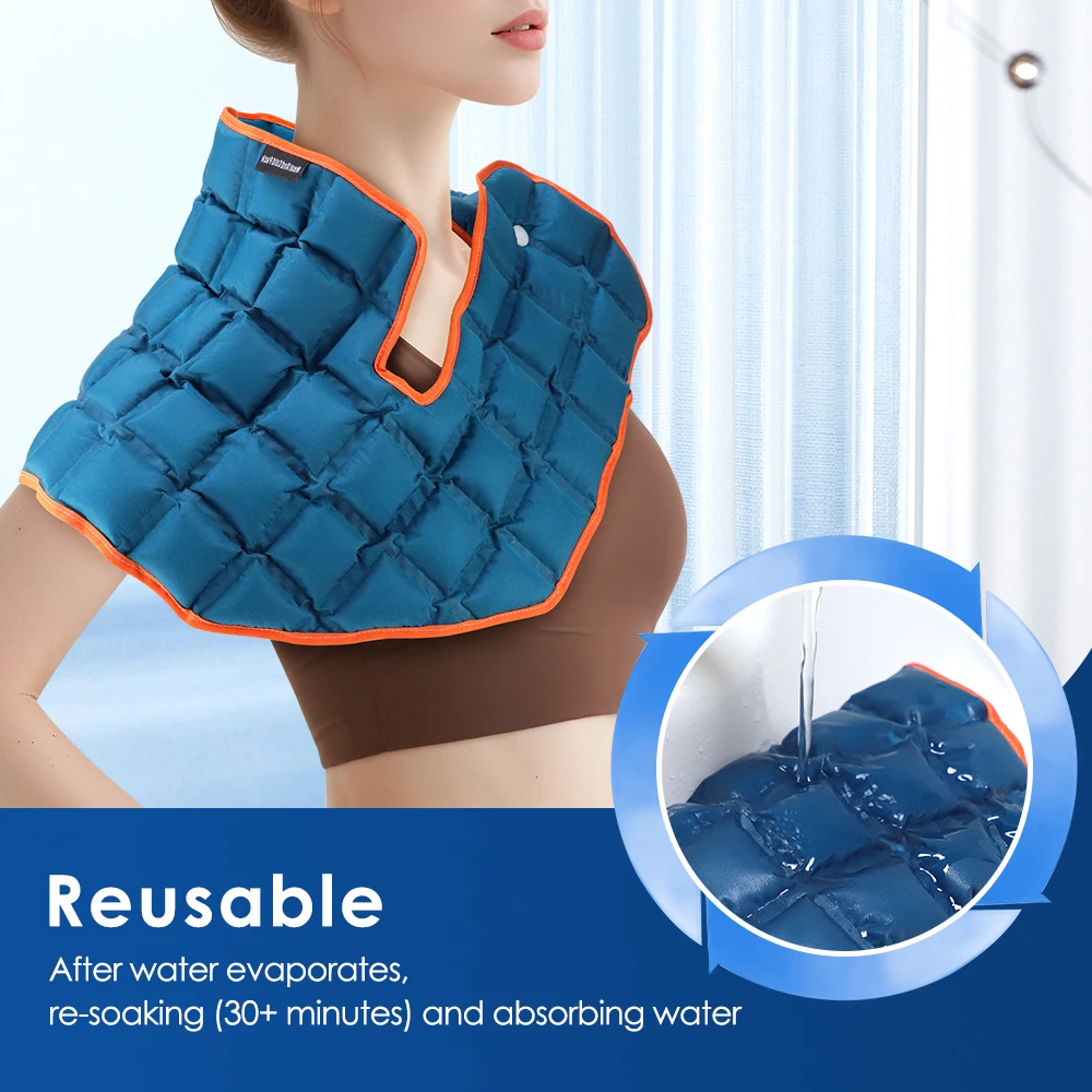 Self-absorbing Water Shoulder Shawl Pad Ice Packs Physiotherapy Hot & Ice Compress Shoulder and Neck Wrap
