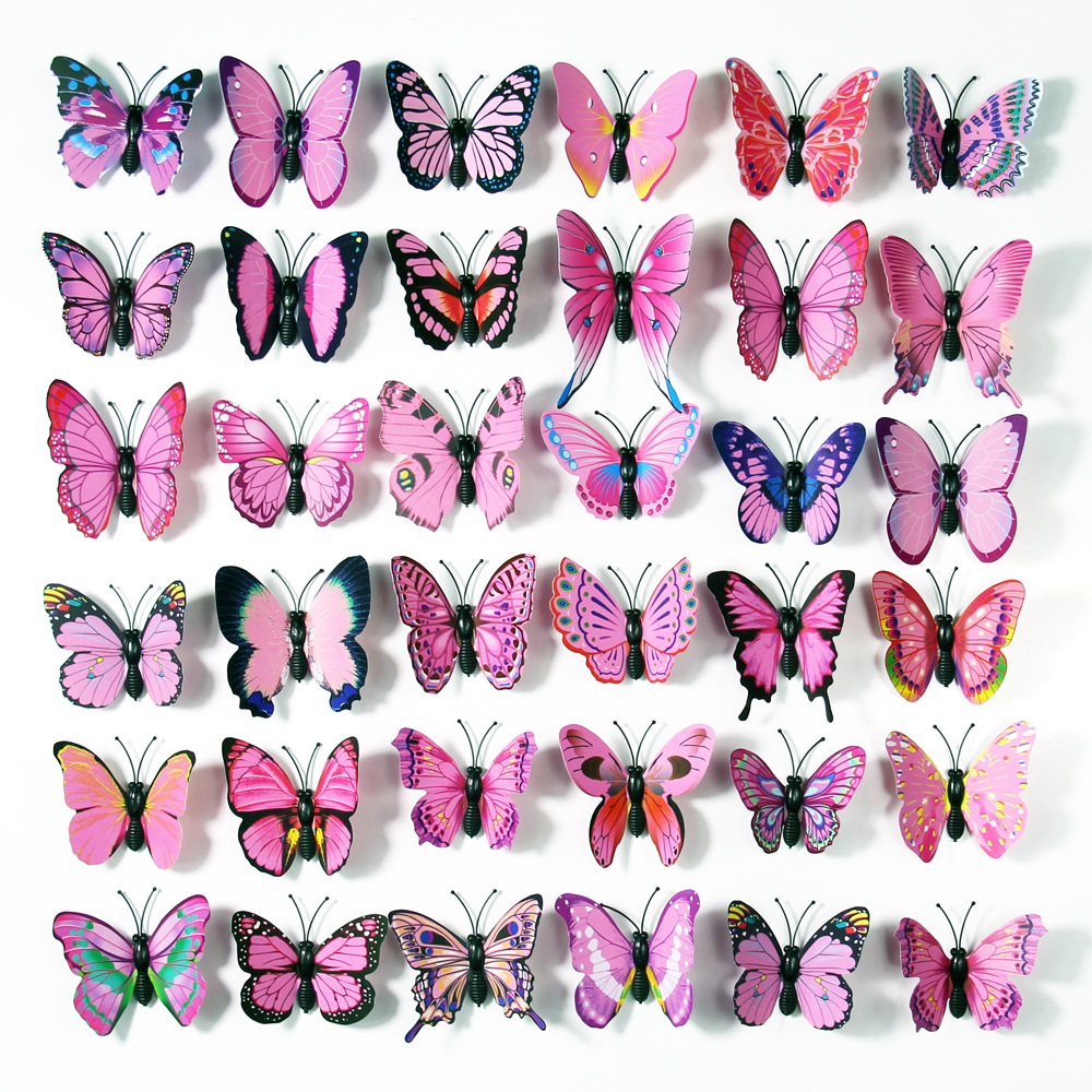 Self Adhesive 3D Butterfly Decoration (12 pcs)