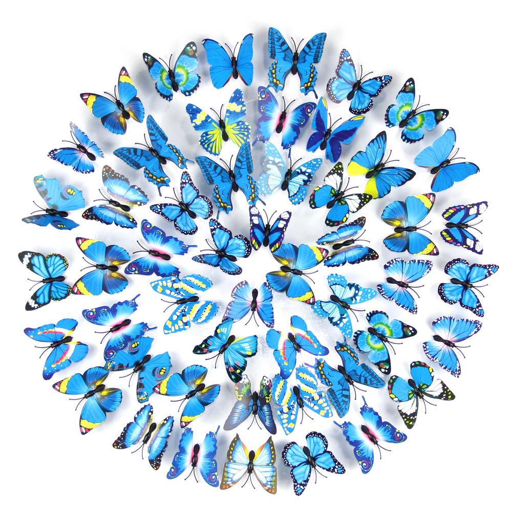 Self Adhesive 3D Butterfly Decoration (12 pcs)