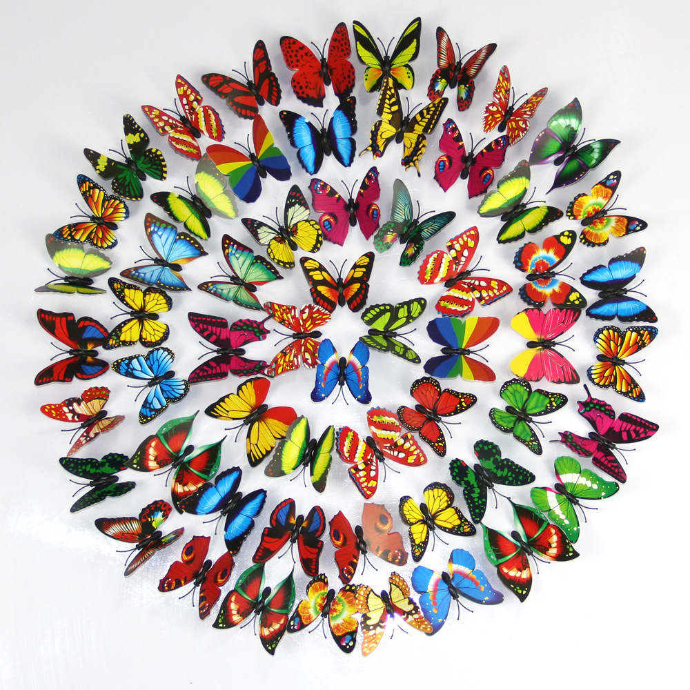 Self Adhesive 3D Butterfly Decoration (12 pcs)
