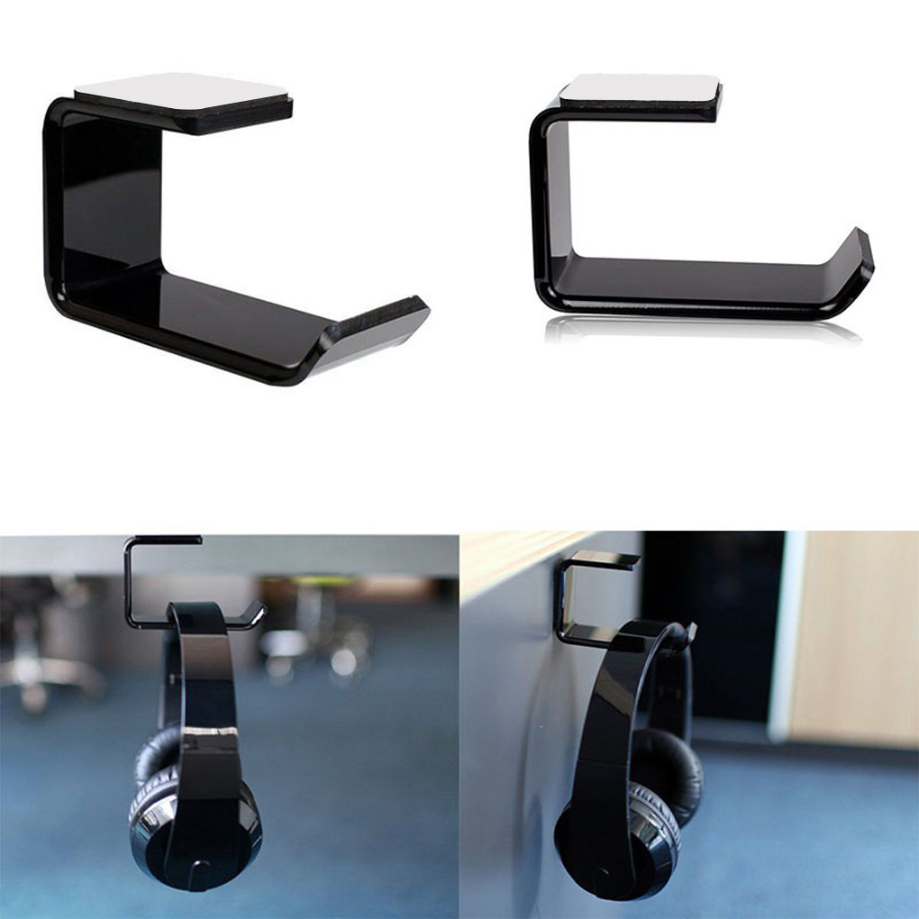 Self Adhesive Bracket Desk Headphone Hanger Self Adhesive Bracket Desk Headphone Hanger
