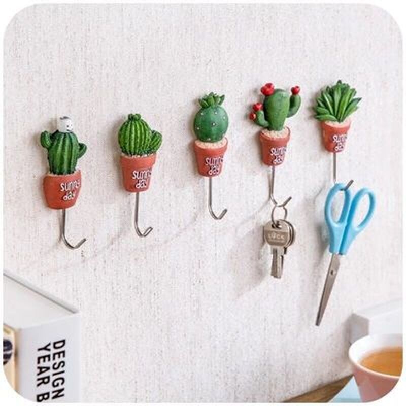 Self Adhesive Cactus Wall Hook