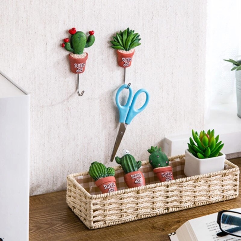 Self Adhesive Cactus Wall Hook