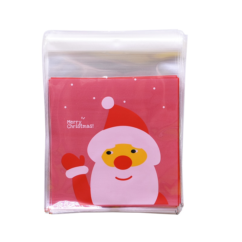 Self Adhesive Christmas Cookie Bags (50Pcs)