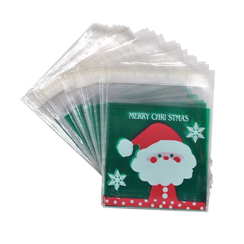 Self Adhesive Christmas Cookie Bags (50Pcs)