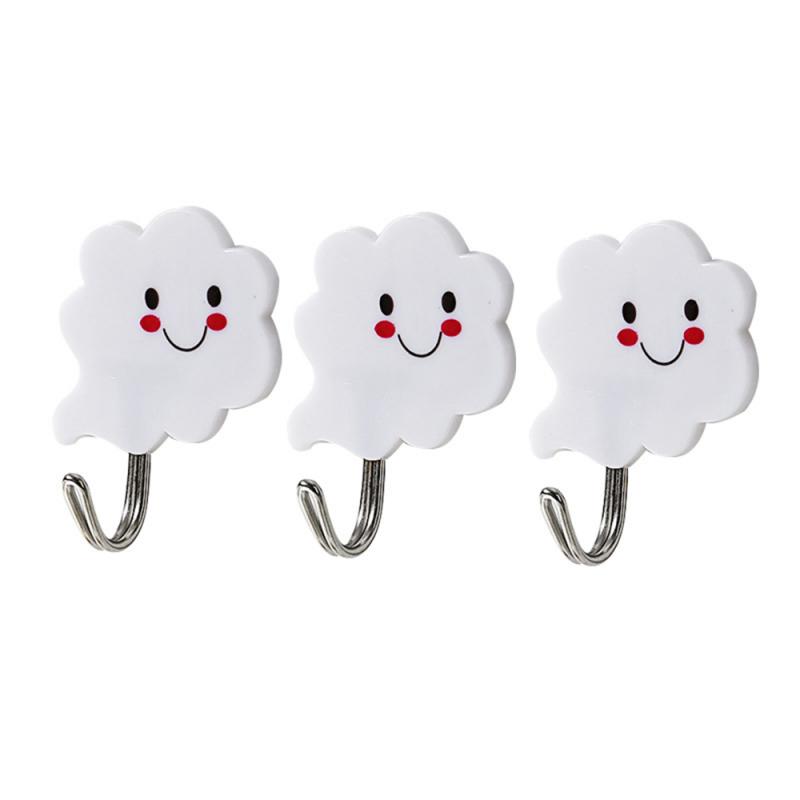 Self Adhesive Cloud Wall Hooks (3pcs)