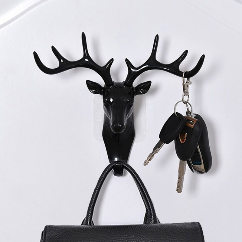 Self Adhesive Deer Coat Hooks (3 pcs) Self Adhesive Deer Coat Hooks (3 pcs)