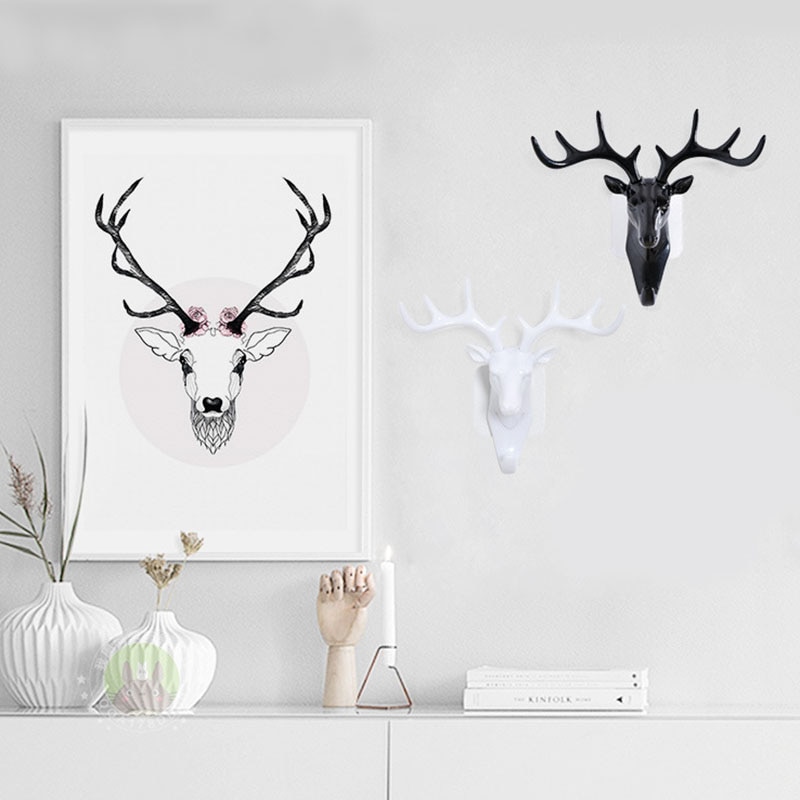 Self Adhesive Deer Coat Hooks (3 pcs) Self Adhesive Deer Coat Hooks (3 pcs)