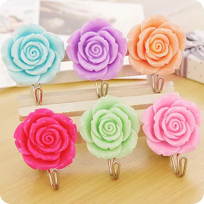 Self Adhesive Flower Wall Hooks (2pcs) Self Adhesive Flower Wall Hooks (2pcs)